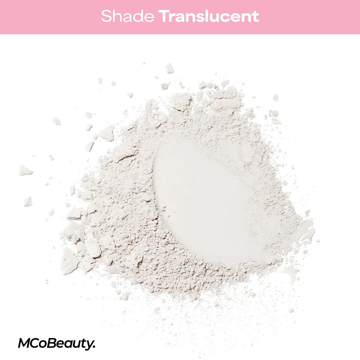 MCoBeauty application with damp sponge illustrating targeted baking and long wear