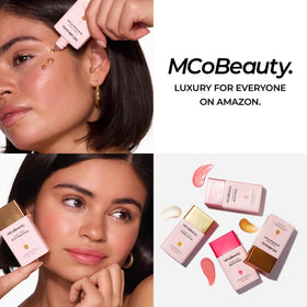 MCoBeauty Sun Kissed shade samples on different skin tones for comparison