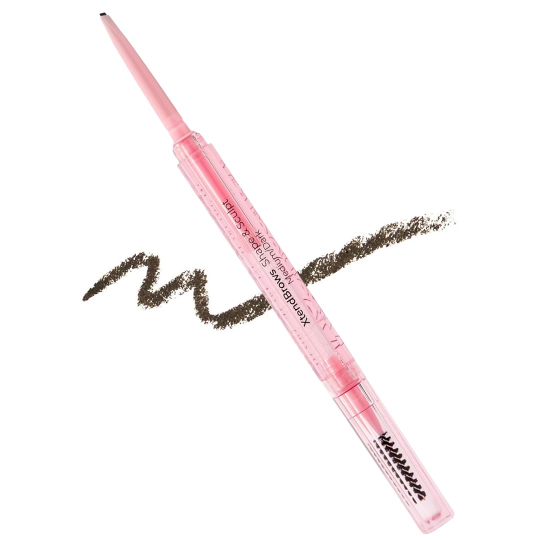 MCoBeauty XtendBrows front view showing compact pencil for easy use