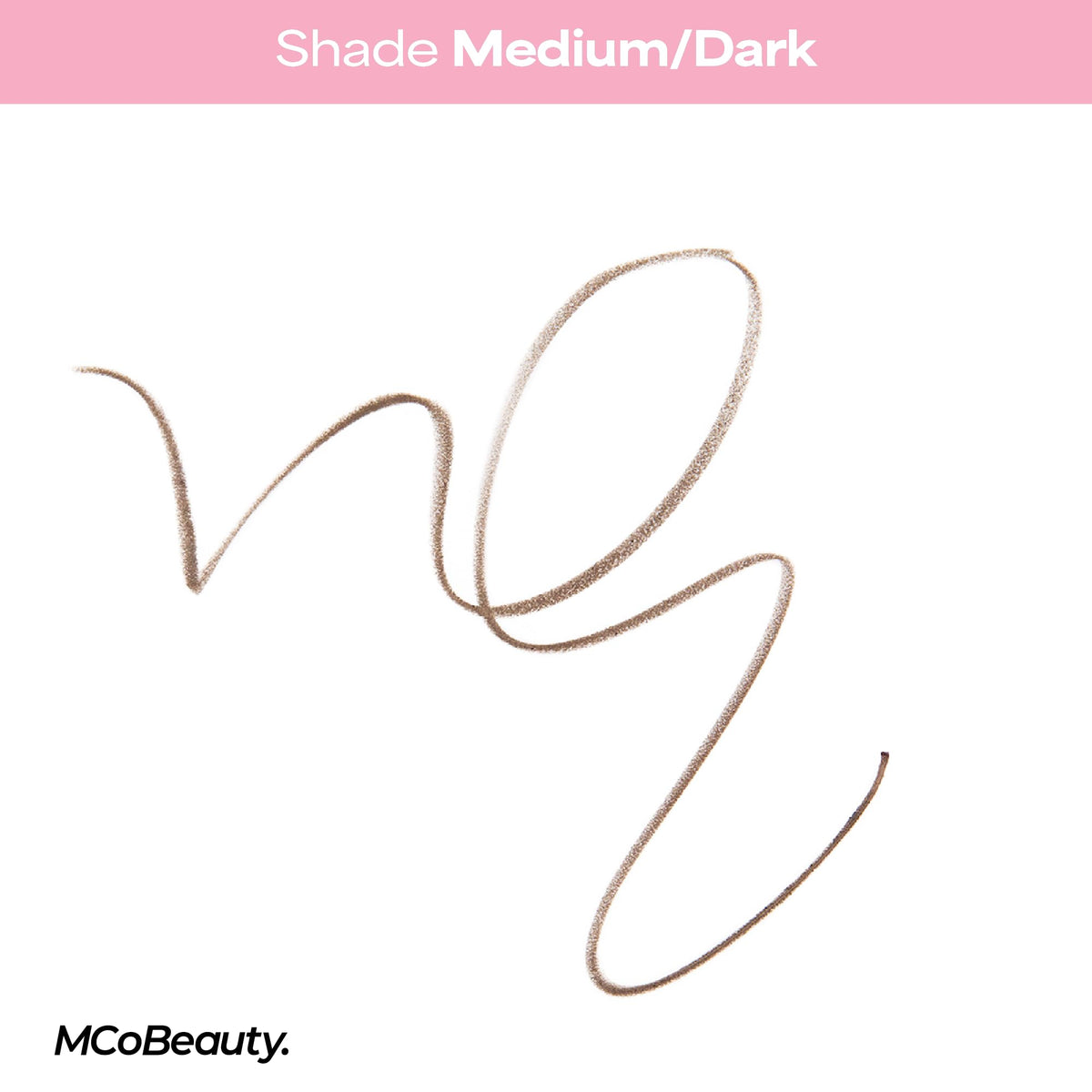 MCoBeauty product back label highlighting ingredients and vegan claim