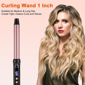 MCODON close-up of tourmaline-ceramic barrel reducing frizz and improving shine