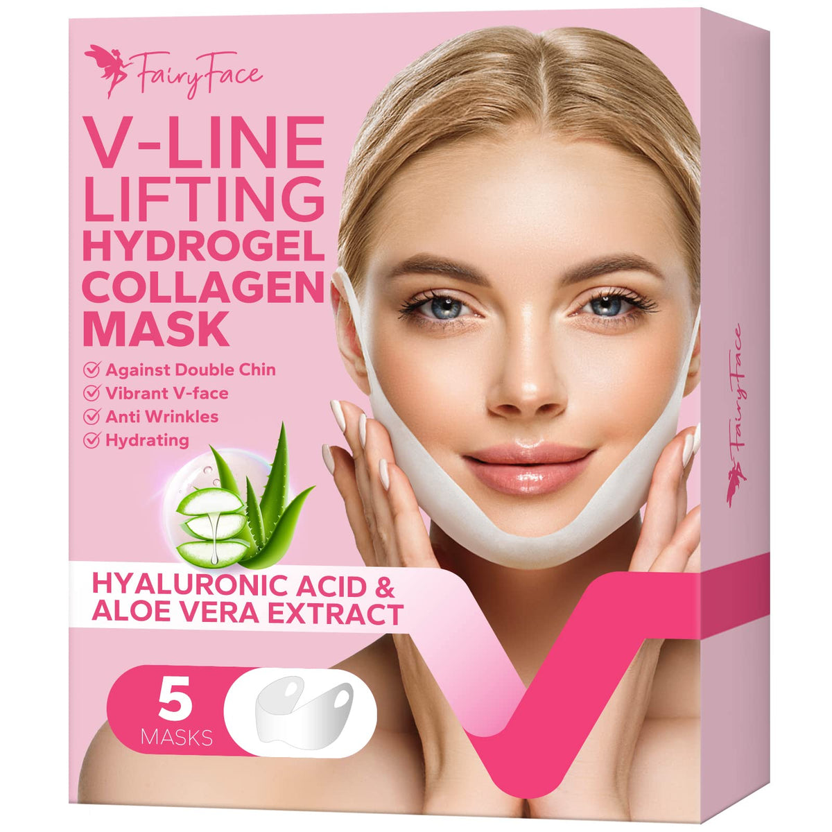 MCOMCE FairyFace front packaging showing five-count pack and benefits