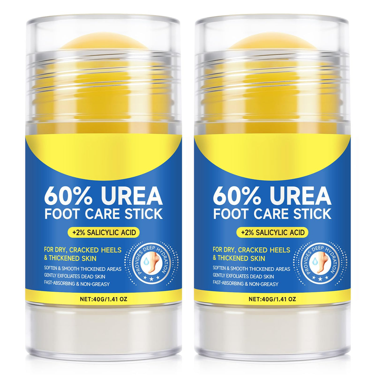 Mcukv front packaging showing two urea sticks for fast heel repair