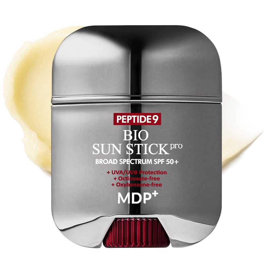 MDP sunstick front view showing compact travel-ready SPF protection