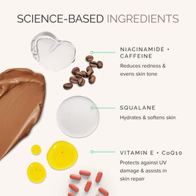 MDSolarSciences cream swiped on skin demonstrating instant blur
