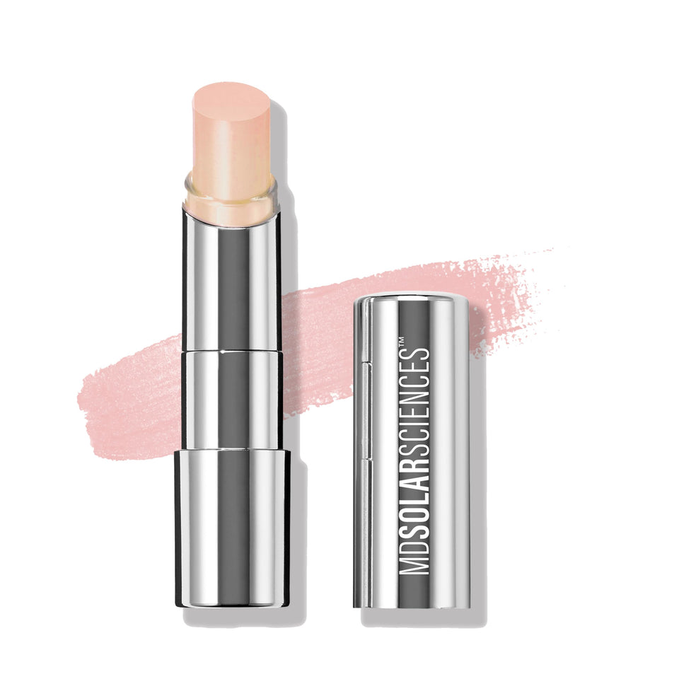 MDSolarSciences front packaging showing tinted sheer lip balm SPF 30 and benefits