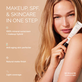 MDSolarSciences label closeup highlighting active ingredients and safety