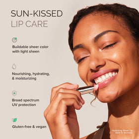 MDSolarSciences lip balm in hand illustrating compact size for easy portability