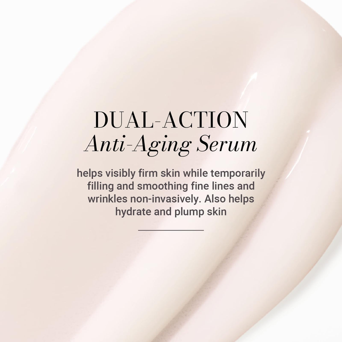 Meaningful Beauty applied to hand demonstrating smooth glide and instant hydration