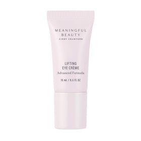 Meaningful Beauty front packaging showing 0.5 oz tube and branding benefit