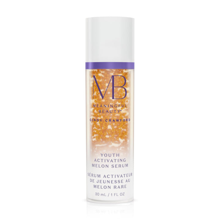 Meaningful Beauty bottle front view showing elegant design and hydration benefits