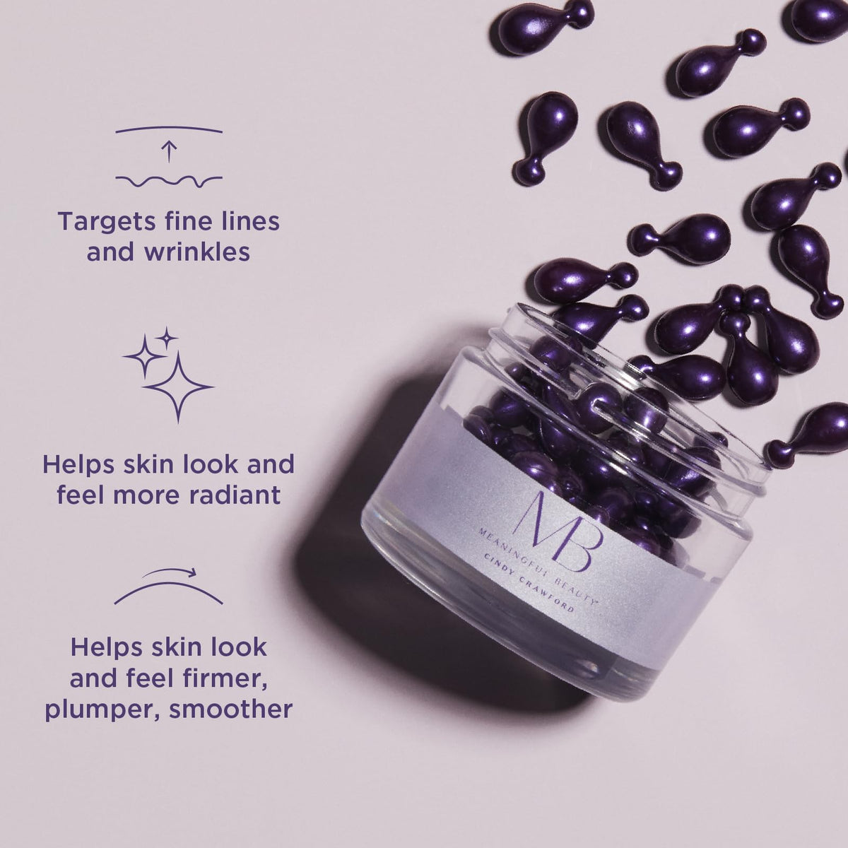 Meaningful Beauty close-up single capsule twisted open, precise single-dose benefit