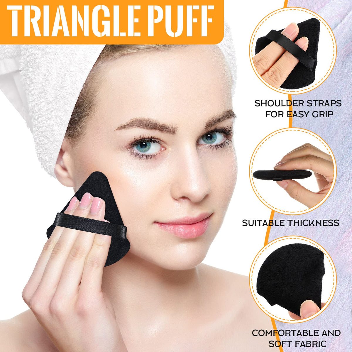 Meanplan triangular edge detail for precise application around nose and mouth