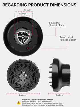 meborll size comparison with measuring tape showing universal fit