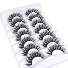 Mebver lashes held in hand for scale indicating lightweight, easy-to-wear size