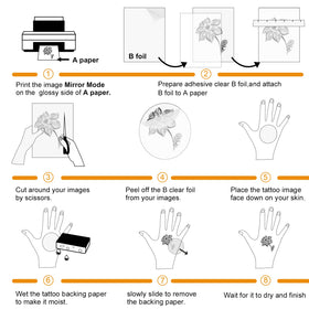 MECOLOUR printed sheet detail with crisp ink and sharp edges for realism