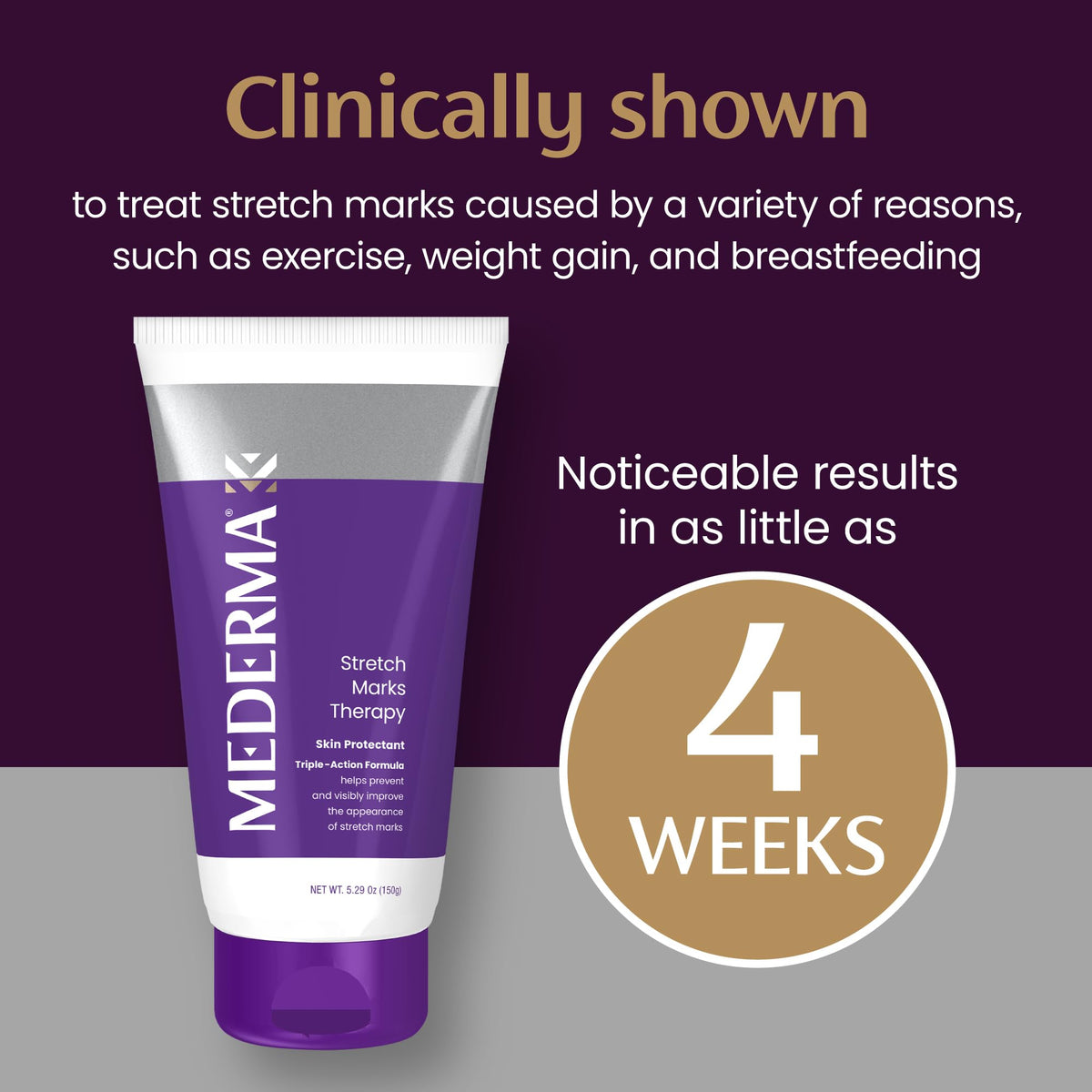 Mederma on bathroom counter in lifestyle scene suggesting daily routine
