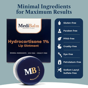 MediBalm with small white shea crystals showing natural stability benefit
