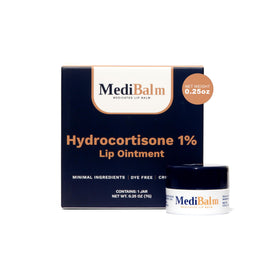 MediBalm front packaging showing hydrocortisone and benefits