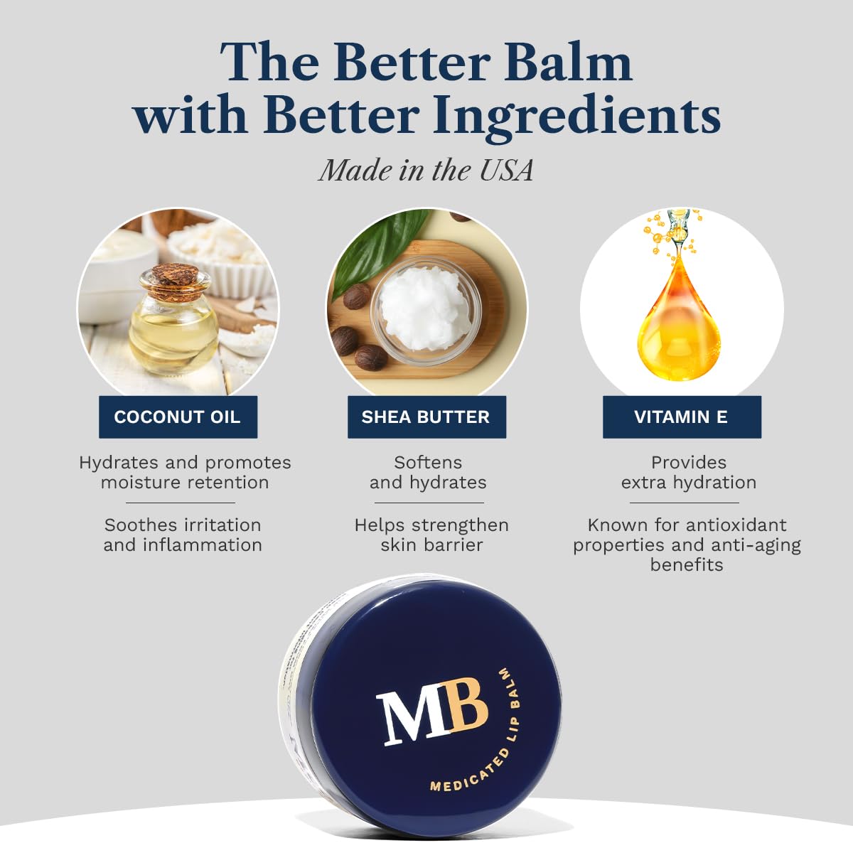MediBalm applied on lips demonstrating soothing relief benefit