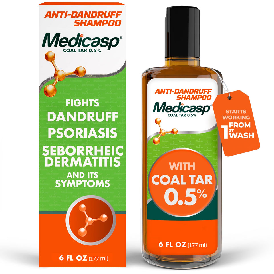 Medicasp front bottle showing label and therapeutic benefits