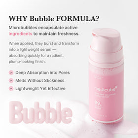 medicube serum held in hand for scale, communicates generous 3.21 fl.oz size