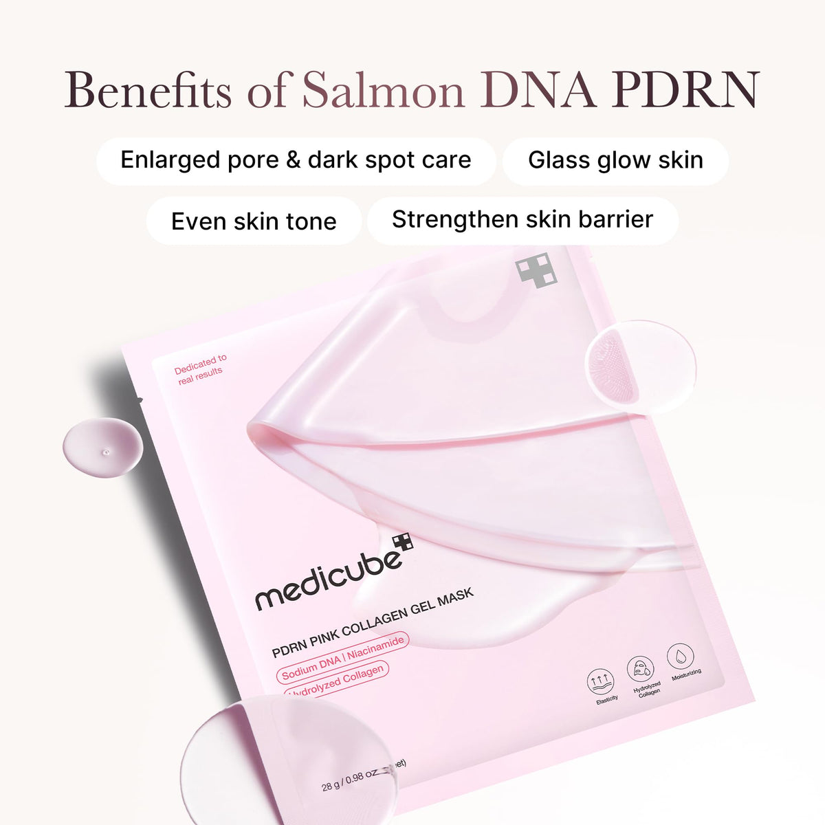 medicube application on face demonstrating even coverage and cooling effect