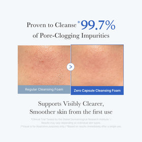 medicube blue capsule close-up showing exfoliating capsules that target sebum and blackheads