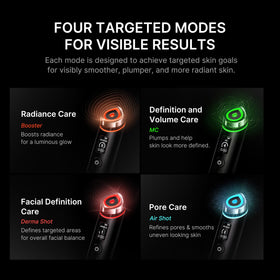 medicube Booster Pro in hand to show scale and ergonomic design for comfortable handling