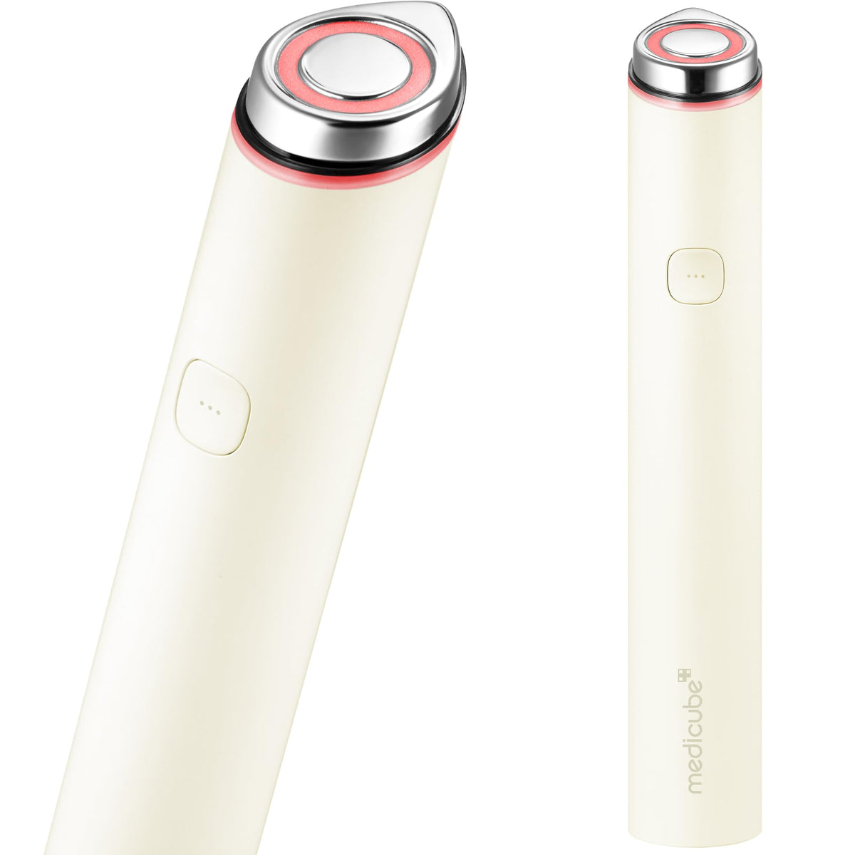 medicube device front view showing sleek design and easy controls for portable radiance