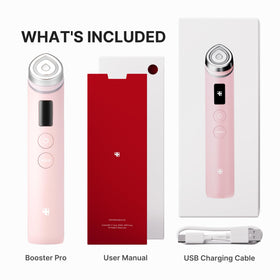 medicube Booster Pro mode indicator lights displaying intensity levels for personalization