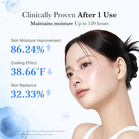 medicube cream on fingertip showing easy application and fast absorption
