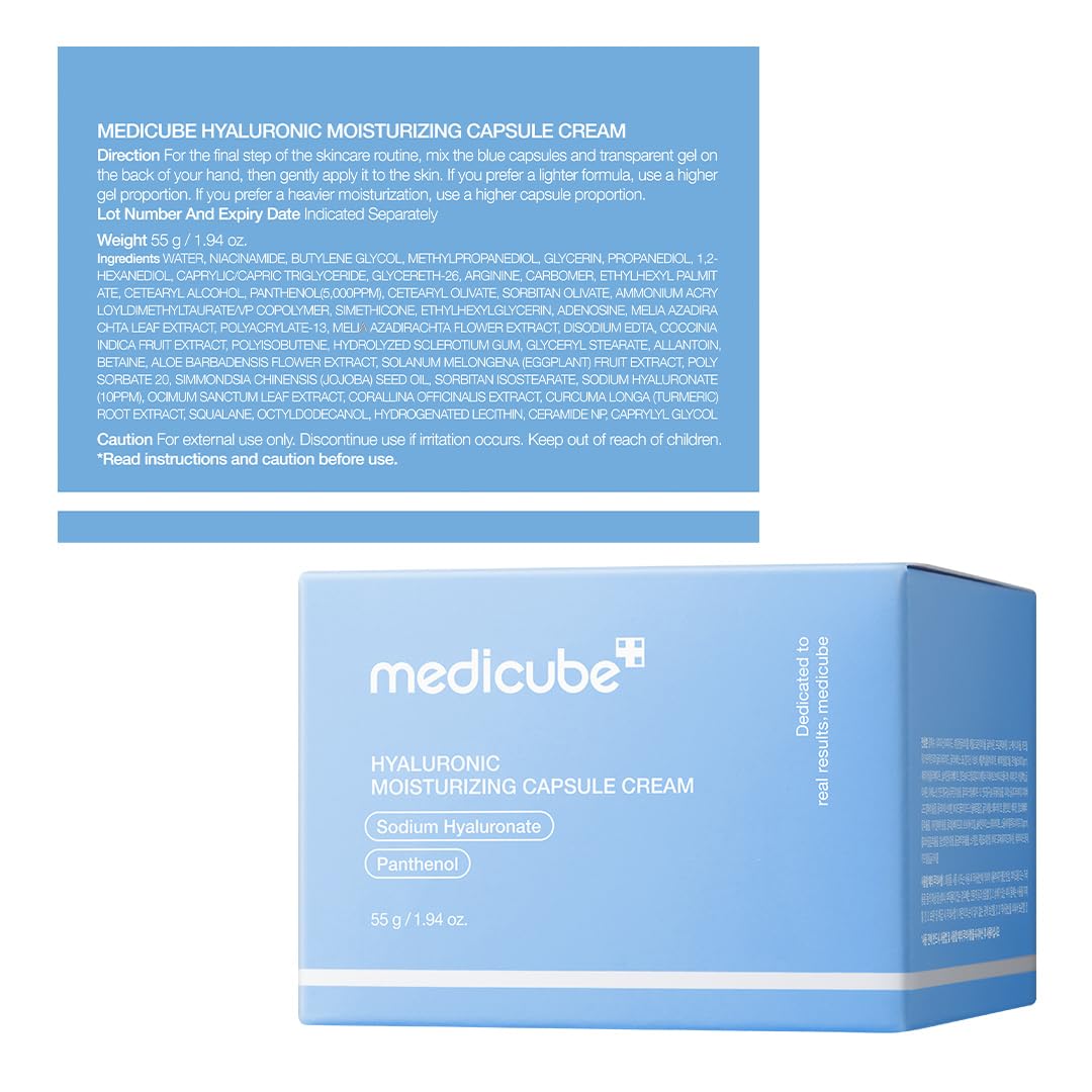medicube box detail showing product information and consumer confidence