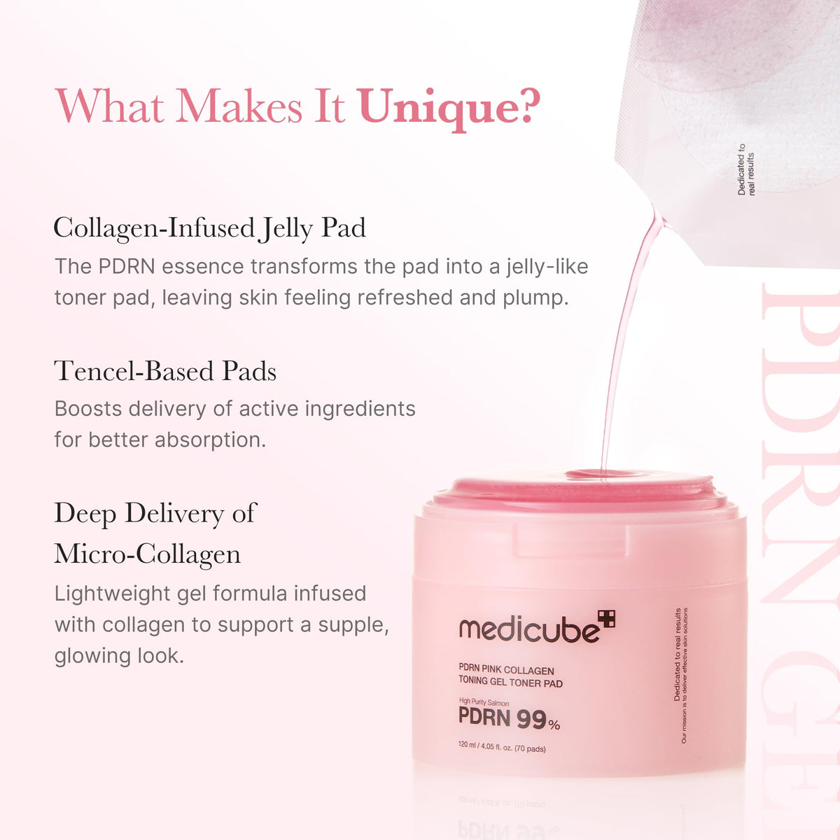 medicube close-up jelly texture highlighting collagen-rich feel
