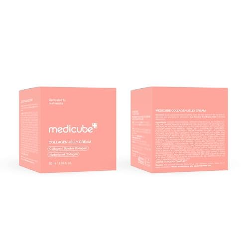 medicube jar on vanity with towel and plants, conveys daily skincare ritual
