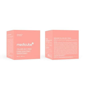 medicube jar on vanity with towel and plants, conveys daily skincare ritual