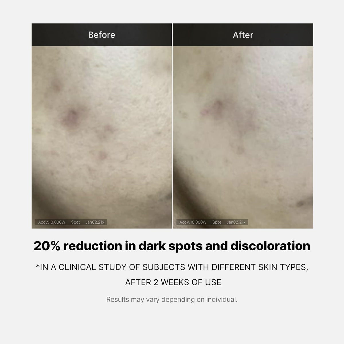 medicube serum applied on hand demonstrating quick absorption and even coverage