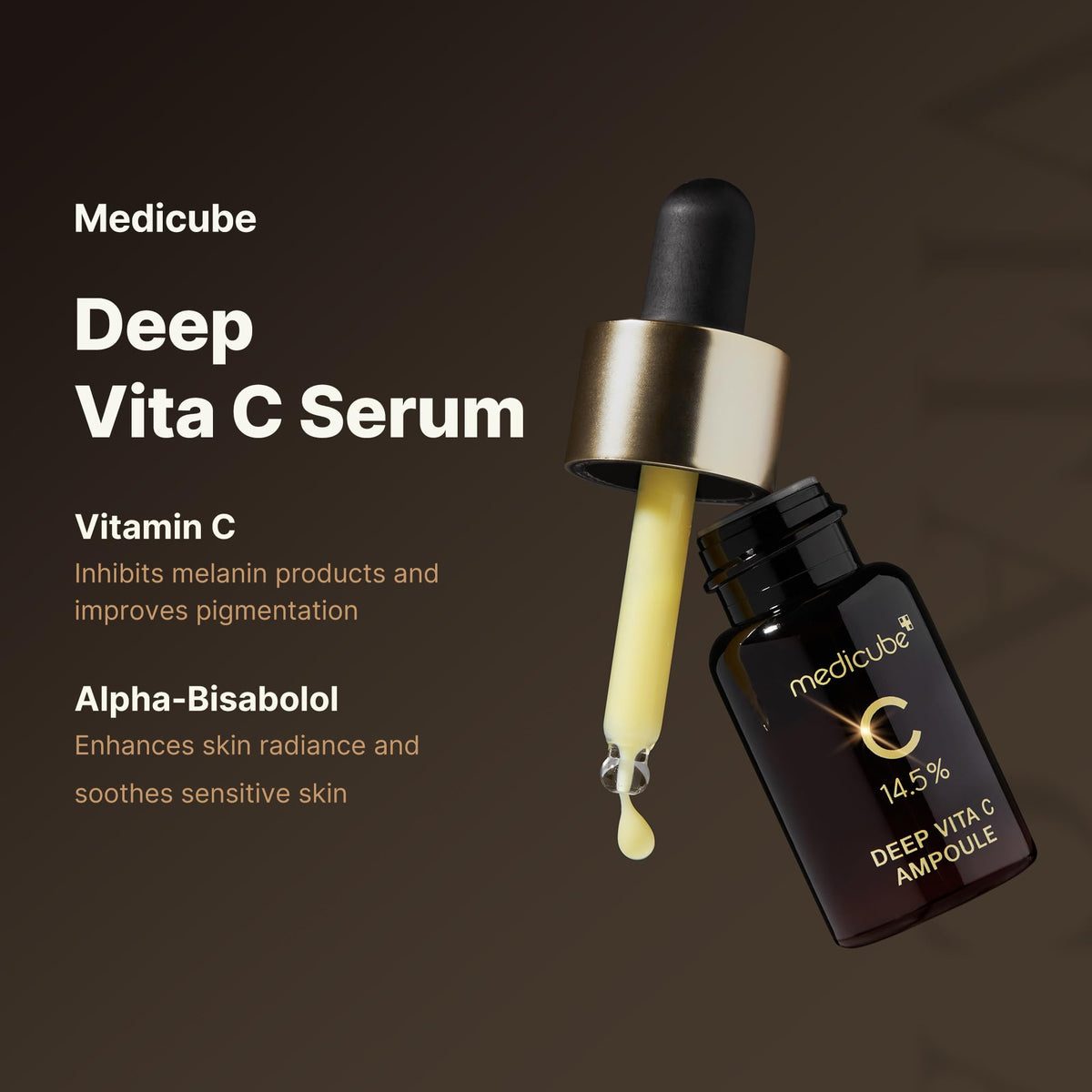 medicube bottle open close-up showing secure cap and oxidization protection benefit