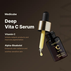 medicube bottle open close-up showing secure cap and oxidization protection benefit