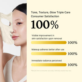 medicube mask applied on face demonstrating comfortable quick use