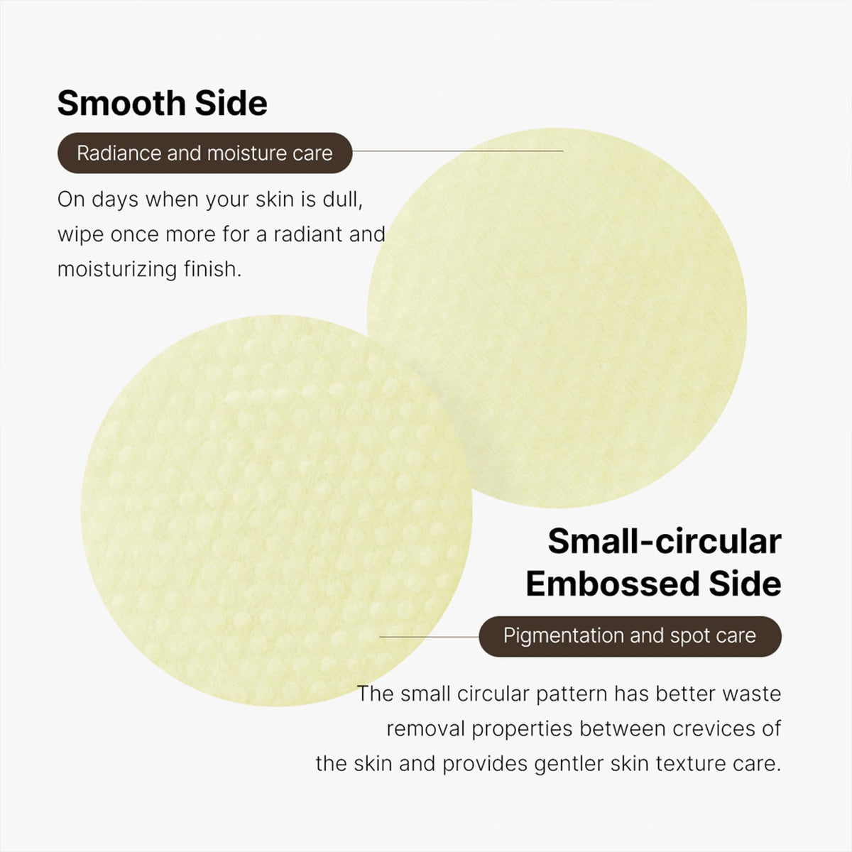 medicube pad in use on cheek illustrating quick application and instant refresh