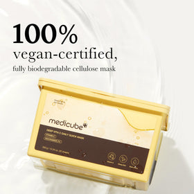 medicube vitamin-rich serum texture on fingertip for hydration delivery