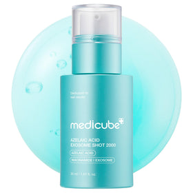medicube front packaging showing serum bottle and benefits