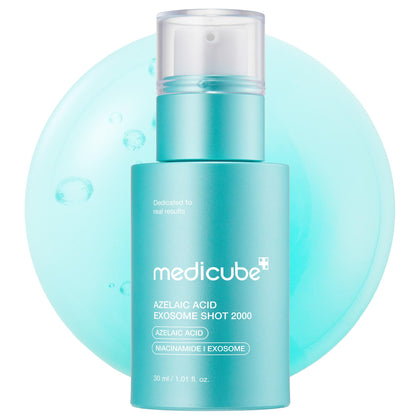 medicube front packaging showing serum bottle and benefits