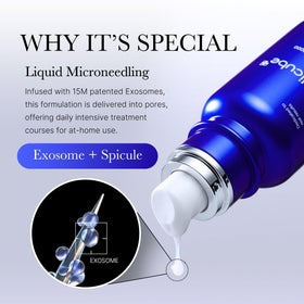 medicube pipette dispensing ampoule onto hand, shows lightweight, fast absorption