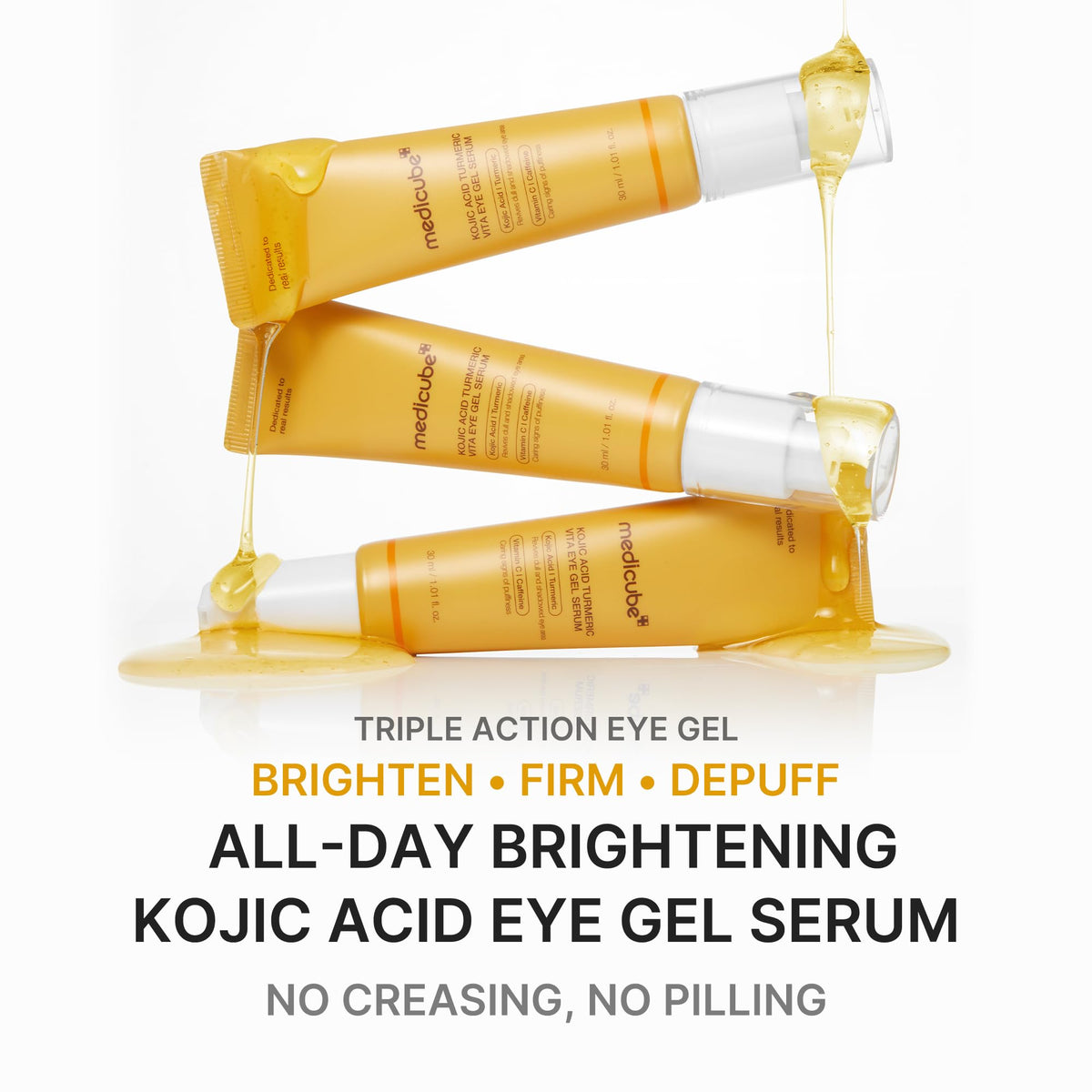 medicube gel texture close-up highlighting lightweight, cooling hydration benefits
