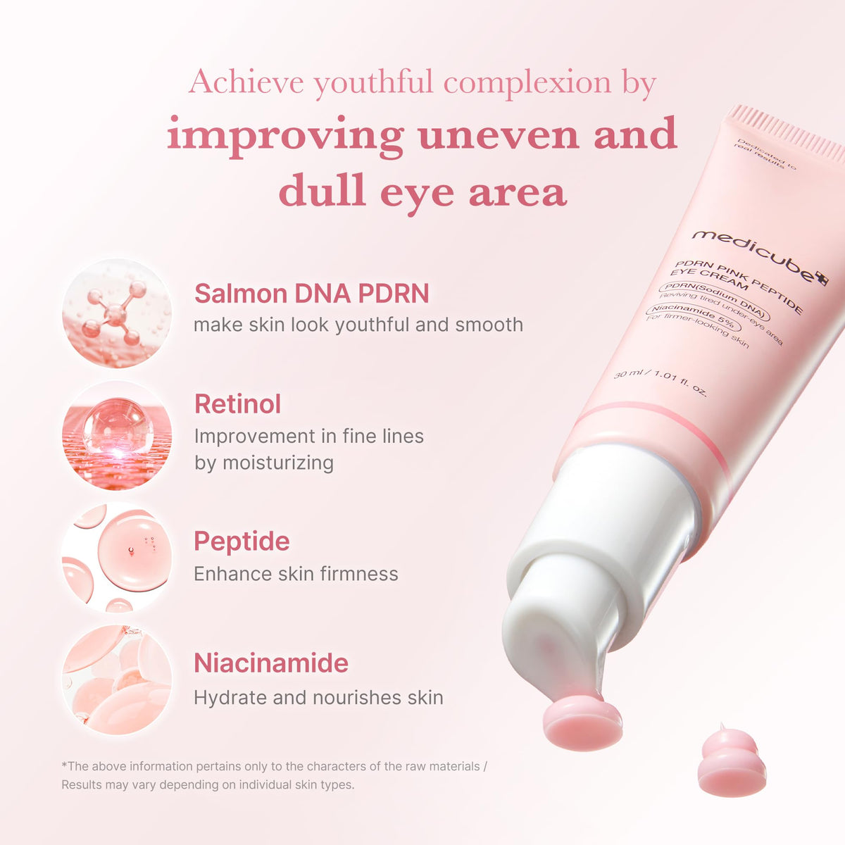 medicube silky serum drops on hand showing lightweight absorbent texture