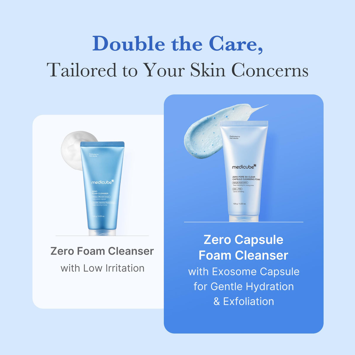 medicube cleanser used after oil cleanse showing double-cleanse routine effectiveness