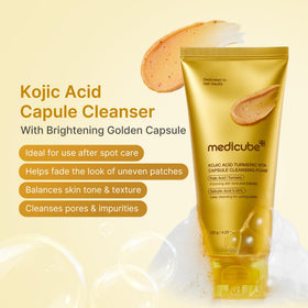 medicube foam texture closeup demonstrating gentle lathering benefit