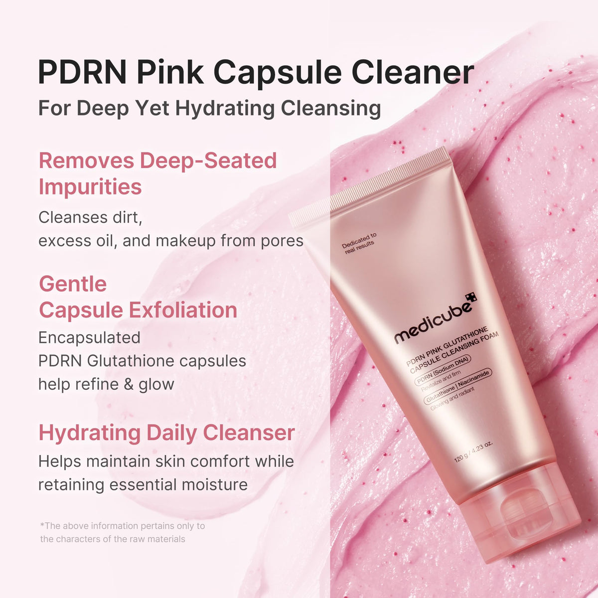 medicube foam texture lather close-up demonstrating gentle cleansing action